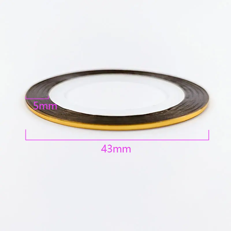 1PC 8m Gold Silver Thread Nail Stickers Decor with Glue Self-Adhesive Smile Line Laser Ray Beauty Makeup Manicure Tools | Красота и