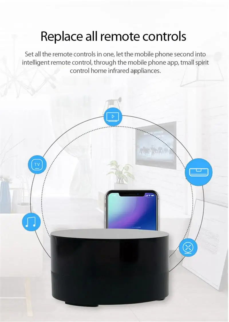 

Wifi Home Appliance Remote Control Direct Selling Real Business Smart Home Infrared Remote Control Tuya Solution Voice Control