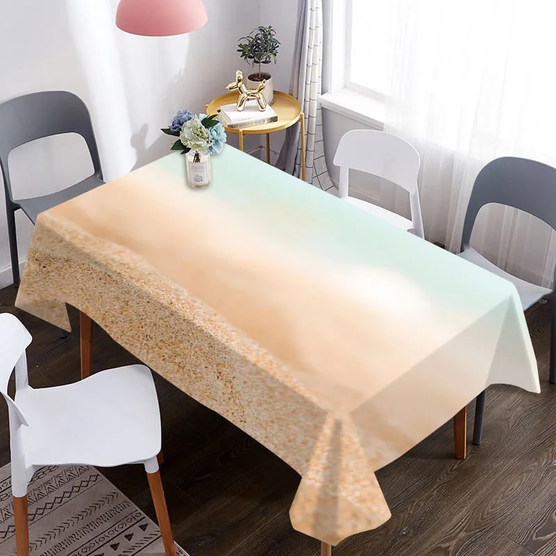 Скатерть 3D с рождественским узором водонепроницаемая ткань для журнального