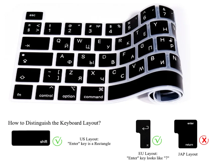 Чехол с сенсорной панелью для 2020 MacBook Pro 13 дюймов A2338 M1 A2251 A2289 чехол клавиатуры