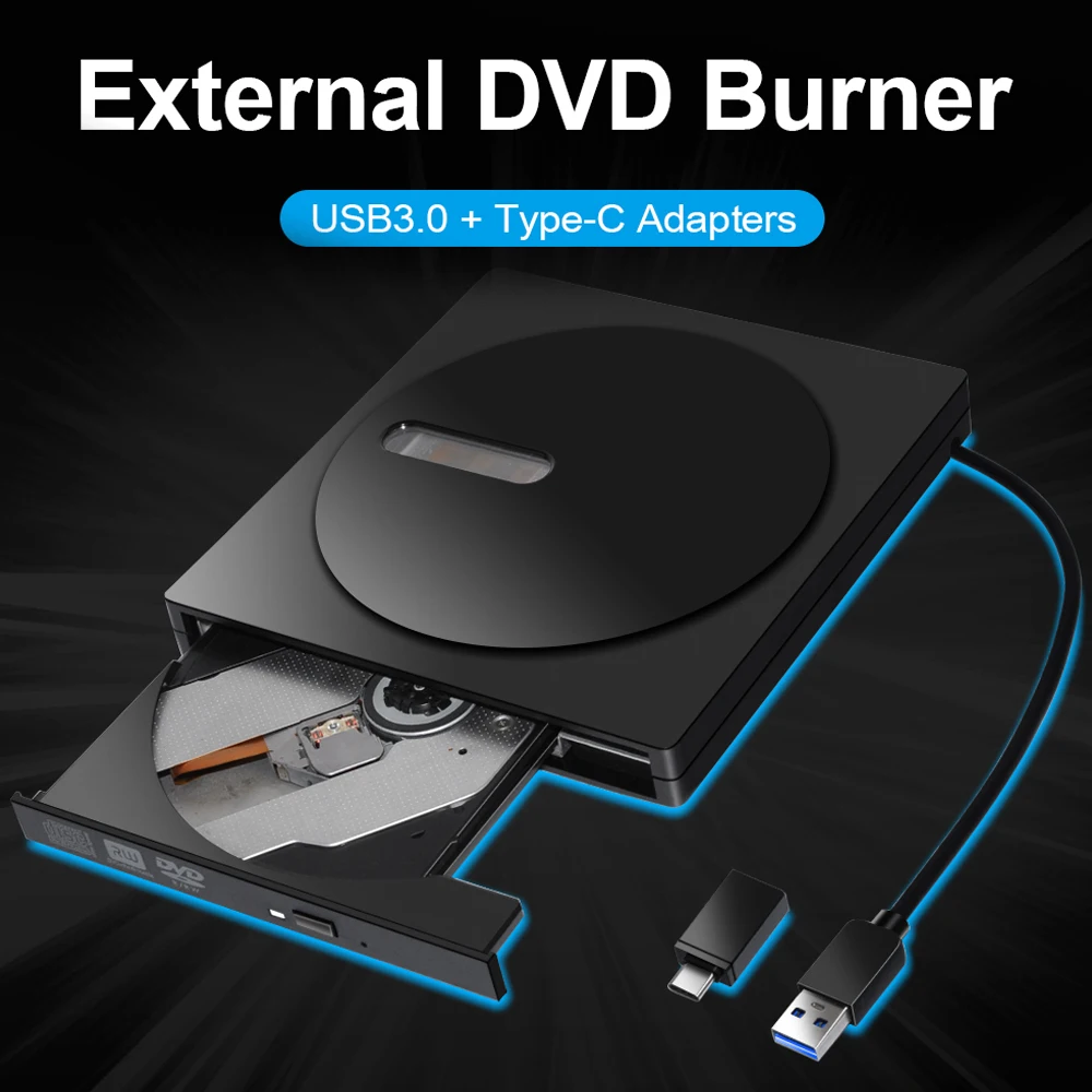 

USB 3,0 внешний привод Φ 8x Φ 24X RW SVCD оптический привод 5 Гбит/с USB DVD горелка для ноутбука дома офиса