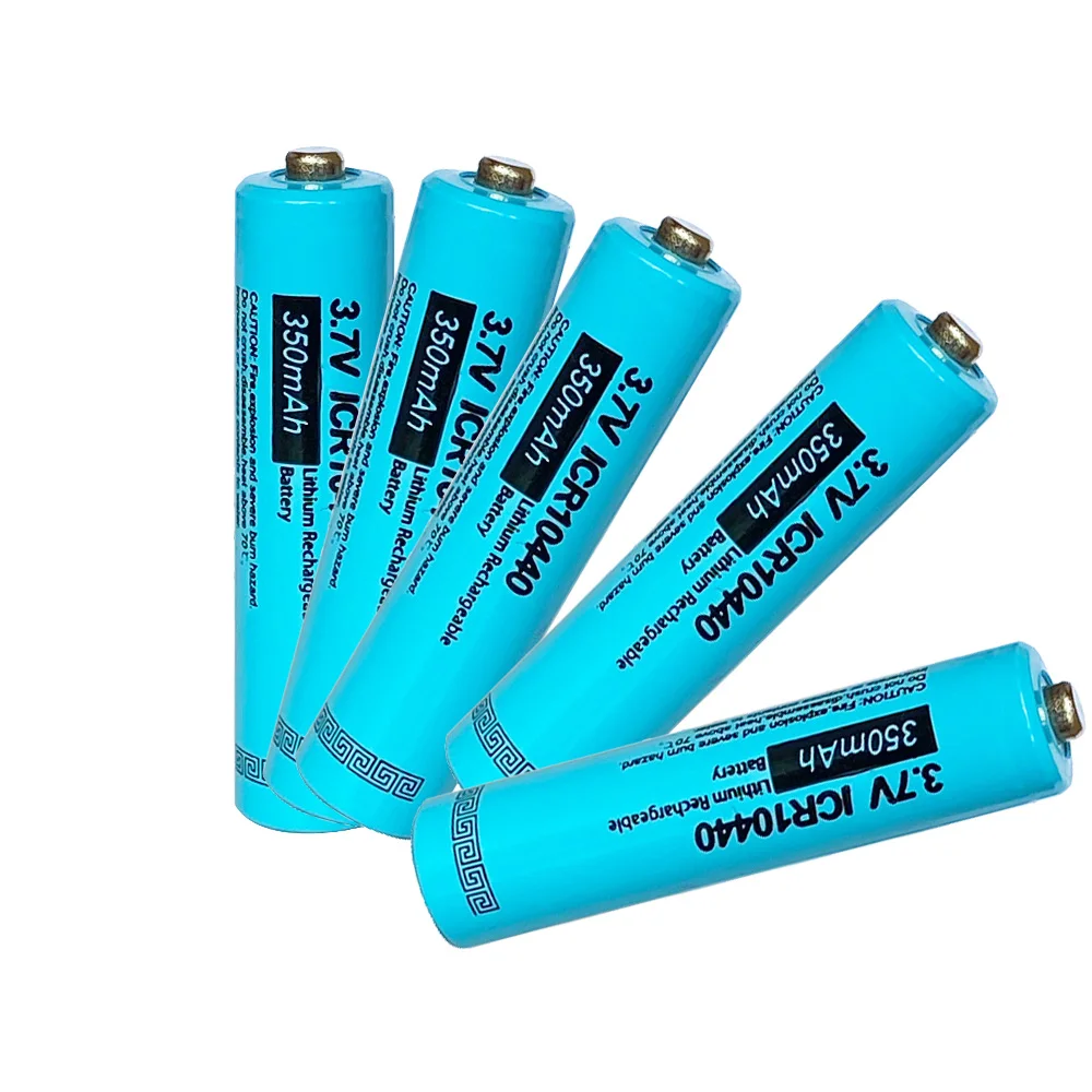 5 xPKCELL Топ на пуговицах для AAA ICR10440 Li Ion литий Перезаряжаемые Батарея 3 7 v 10440