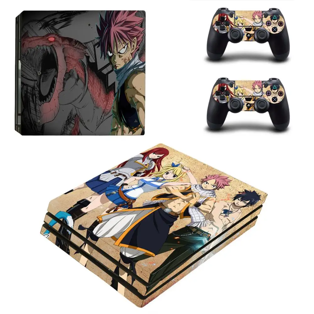 Fairy Tail PS4 Pro Стикеры s Play station 4 кожи наклейка кожного покрова для Игровые приставки