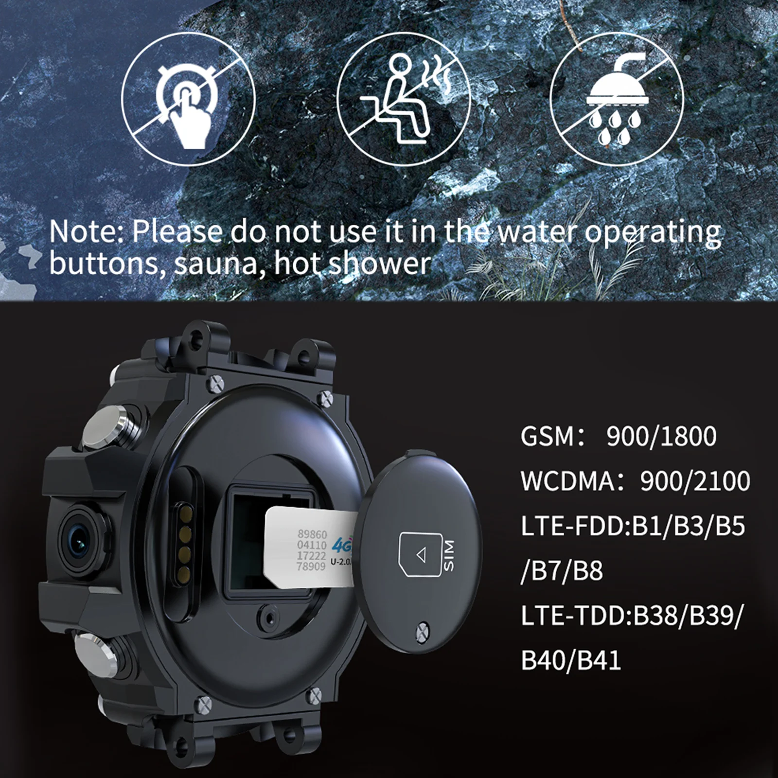 Смарт часы LOKMAT SKY для мужчин и женщин водонепроницаемые спортивные умные 3 метра 4G