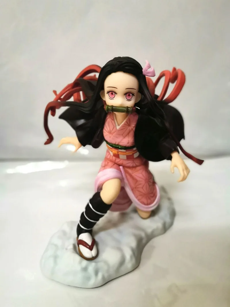 

15cm Anime Demon Slayer Face Changing PVC Action Figure Kimetsu no Yaiba Collectible Kamado Nezuko Model Toys