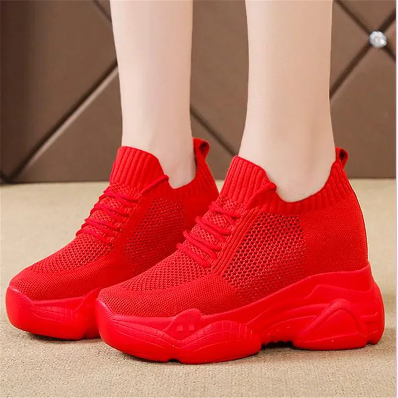 Кроссовки женские на массивной платформе повседневная обувь толстой подошве