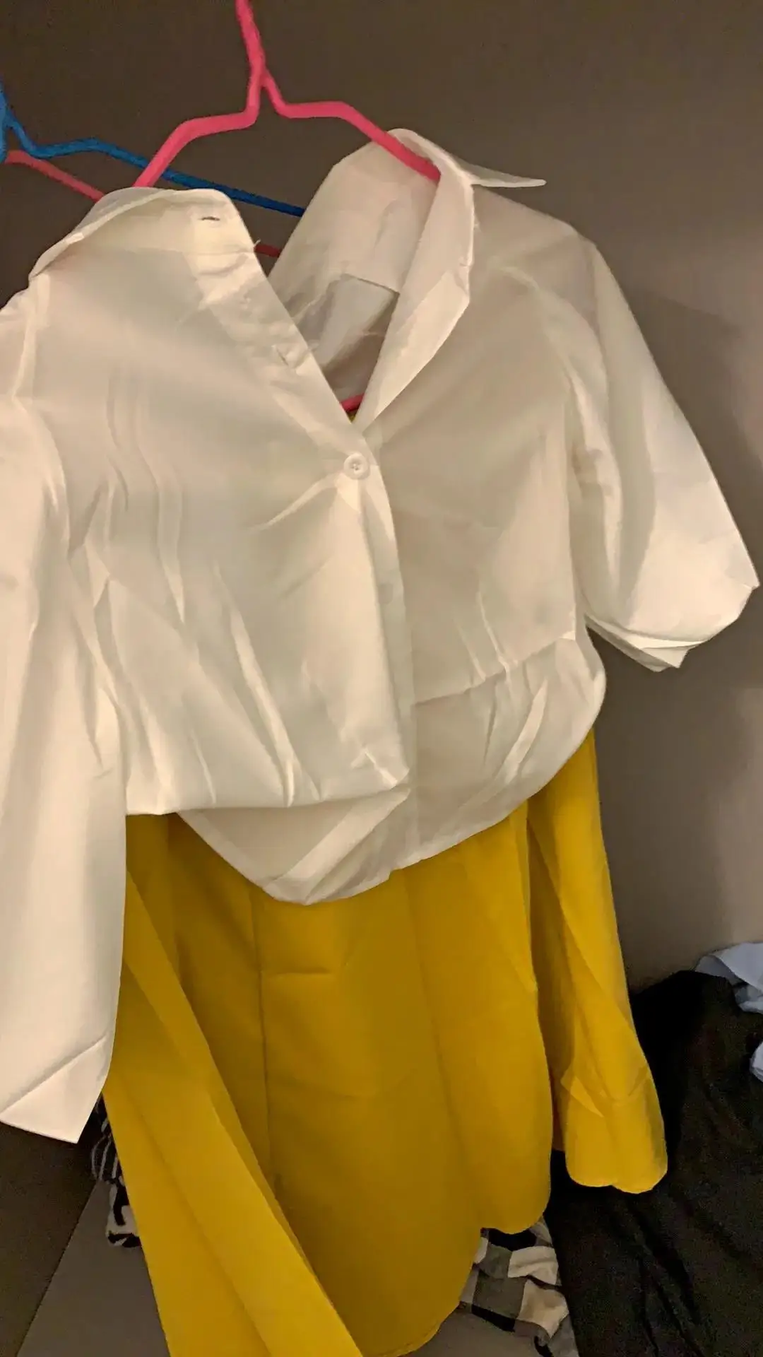 

2021 New Summer Women Sweet Suit Plus Size White Shirt Top And Yellow Skirt Two Piece Set Fashion Street Clothes Office Outfit