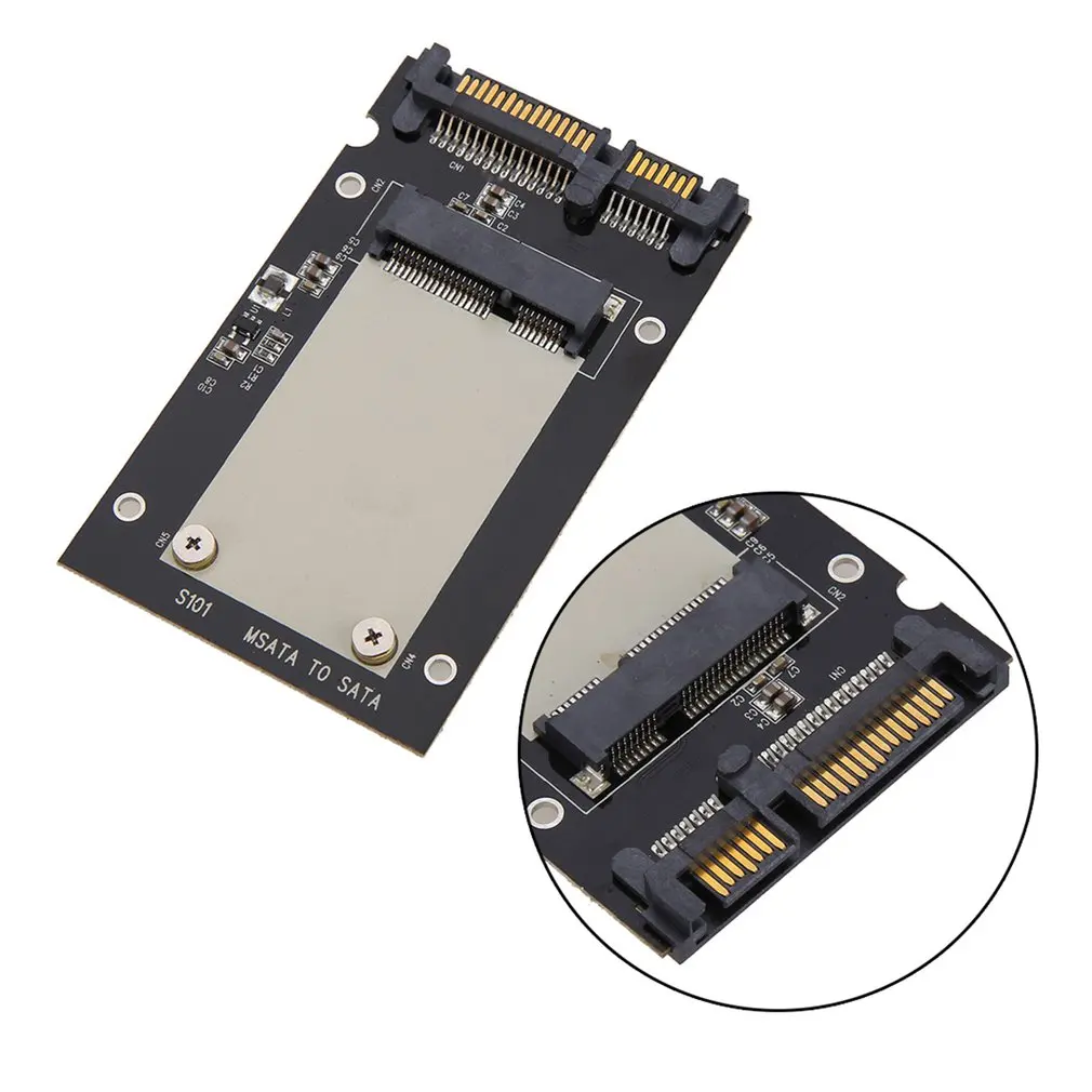 Универсальный mSATA Mini SSD на 2 5 дюйма SATA 22 контактный конвертер адаптер карты для