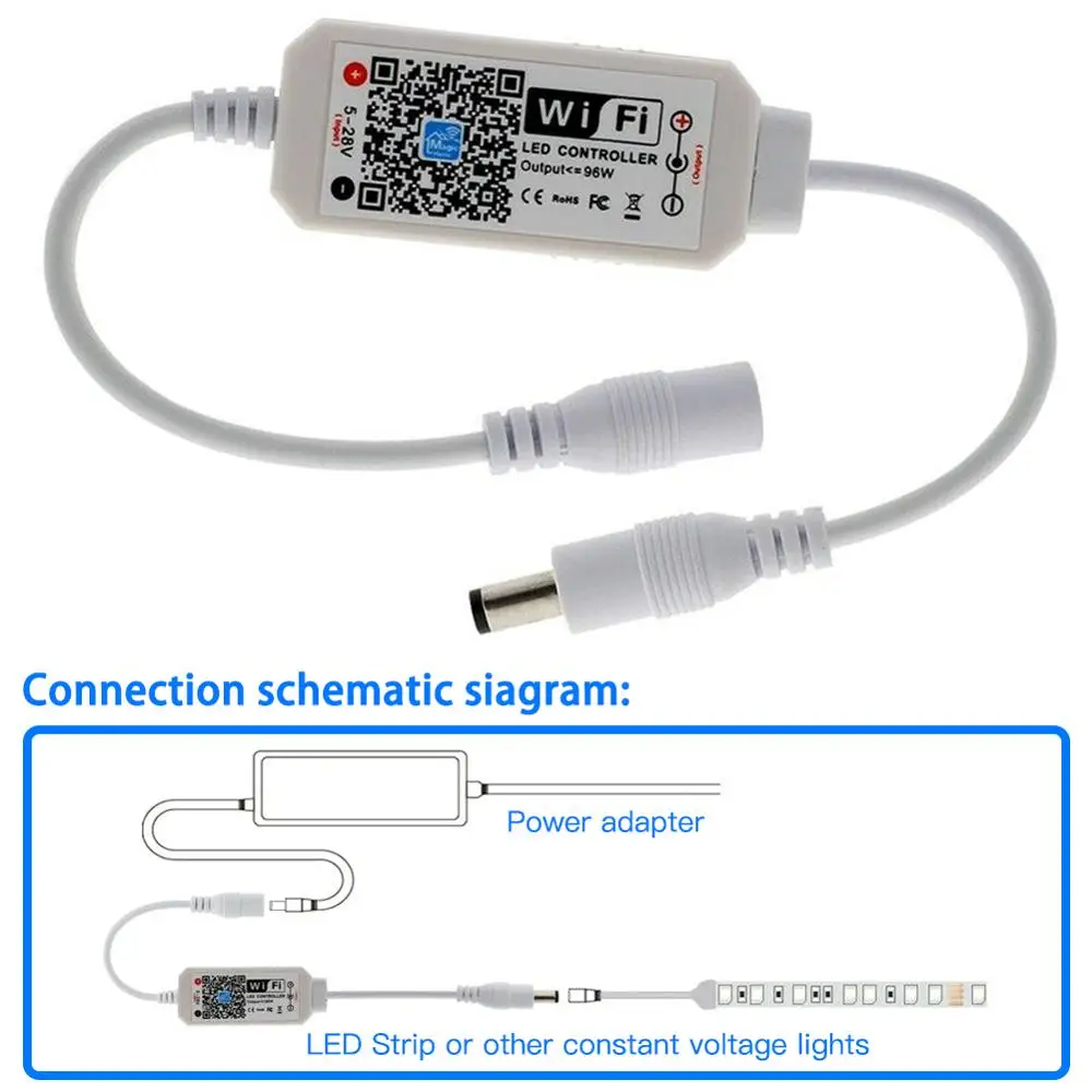Wi-Fi пульт дистанционного управления Мини RGB контроллер Bluetooth DC 5V 12V 24V мини