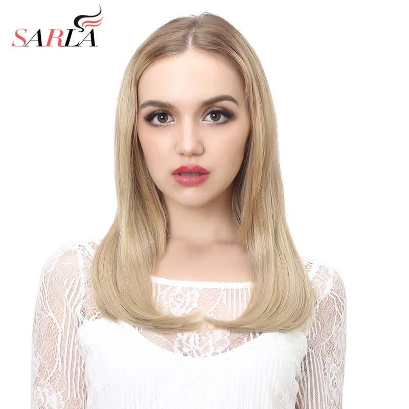 SARLA синтетический полупарик с U образным зажимом для наращивания волос женщин