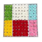 50 шт. цветные трехслойные розы, цветок мыла, искусственные цветы, домашний декор, свадебный букет, Рождественский подарок на день Святого Валентина