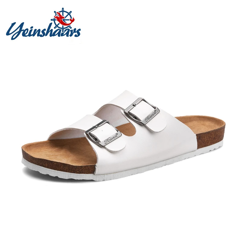

YEINSHAARS Flip Flops Men's Shoes Man Slippers Outdoor Summer Shoe Chinelo Sandals Zapatos Hombre Slides Cork Male Beach Sandals
