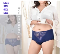 3xl 4xl 5xl super big size lace panties womens underwear plus size briefs knicker soft smooth lace ultrathin cool thin panties