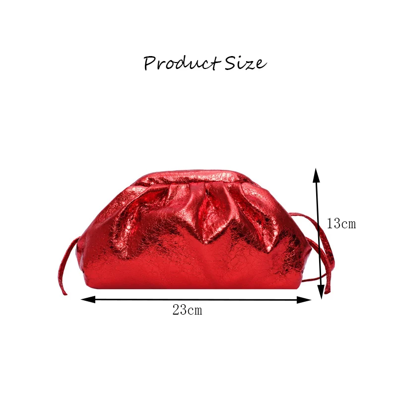 Недорогой женский клатч в форме облаков плиссированная сумка-мессенджер на