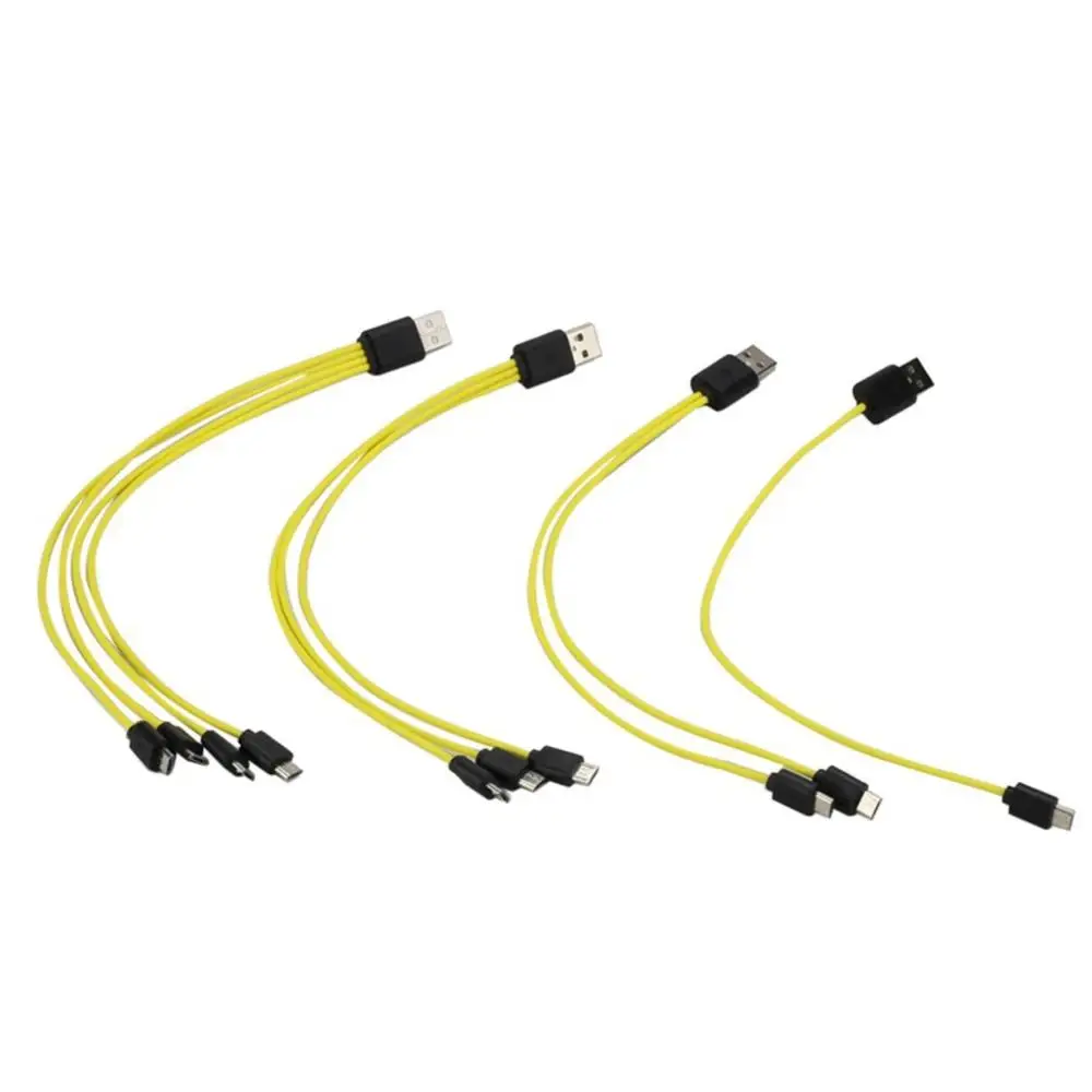 Универсальный Один перетащите 2/3/4 Micro USB зарядная Кабельная линия для