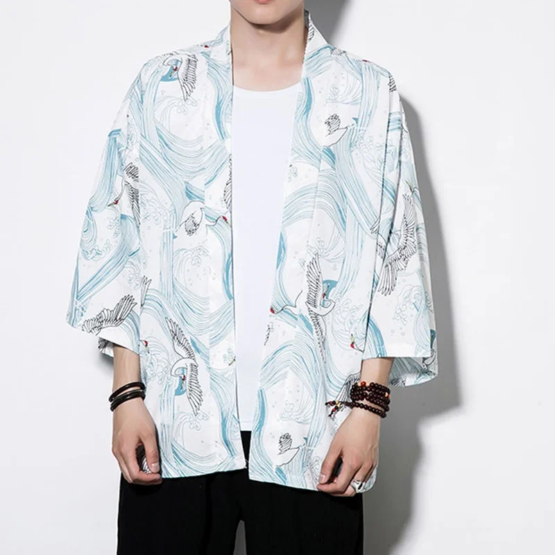 Кимоно мужское традиционное в японском стиле юката рубашка Китайский магазин