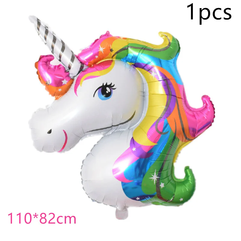 Balloons 1pcs 1 компл. Единорог бумажная Складная пиньята Дети Девочки Мальчики День рождения поставщик с днем рождения украшения вечерние - Цвет: Balloons 1pcs