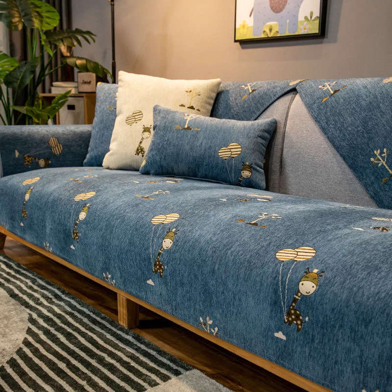 Роскошное синельное полотенце для дивана чехлы защитный чехол всесезонный