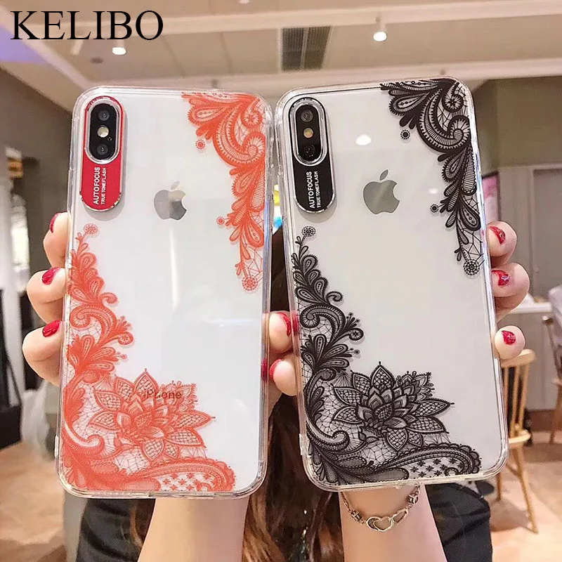 Бутон шелковый сексуальный чехол для телефона с цветочным рисунком Apple IPhone 7 8 6 6s