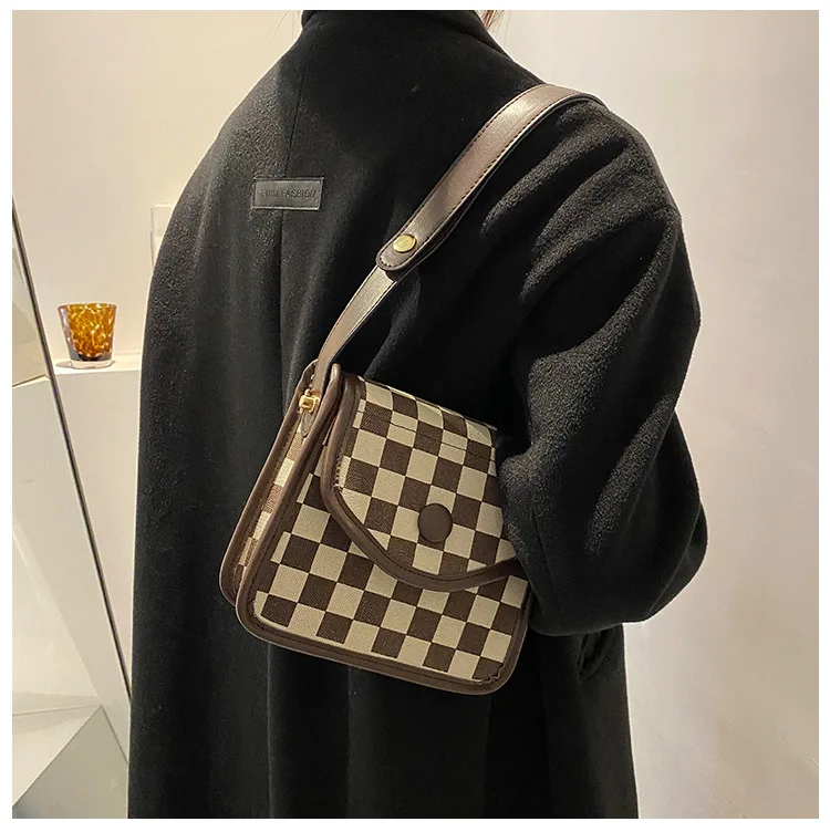 Повседневная модная женская сумка через плечо с отстрочкой женские сумки узором