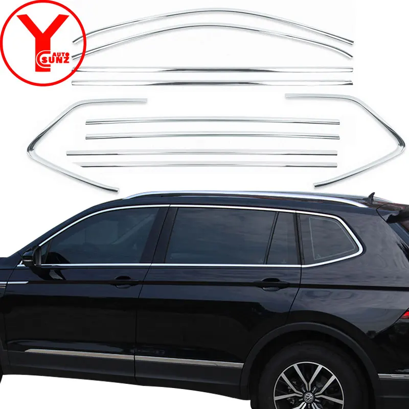 Наружные детали для Volkswagen Tiguan L 2017 2018 боковые оконные отделочные полосы