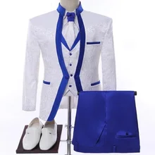 Vestido de novio azul real de alta calidad para hombre, traje de 2 piezas ajustado, informal, traje de boda, traje de novio personalizado, jack (3)