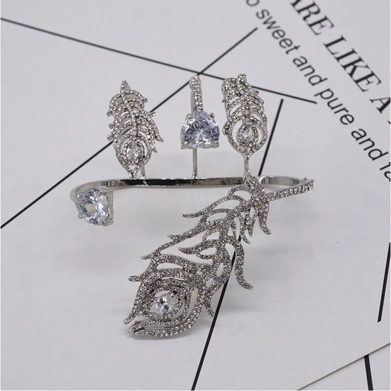 Браслет модная новинка ювелирное изделие в виде кристаллов Шарм золотые