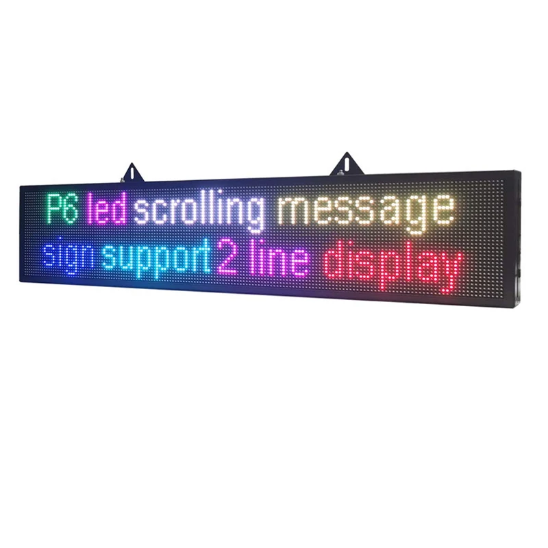 47x9 дюймов программируемый наружный рекламный СВЕТОДИОДНЫЙ знак P6