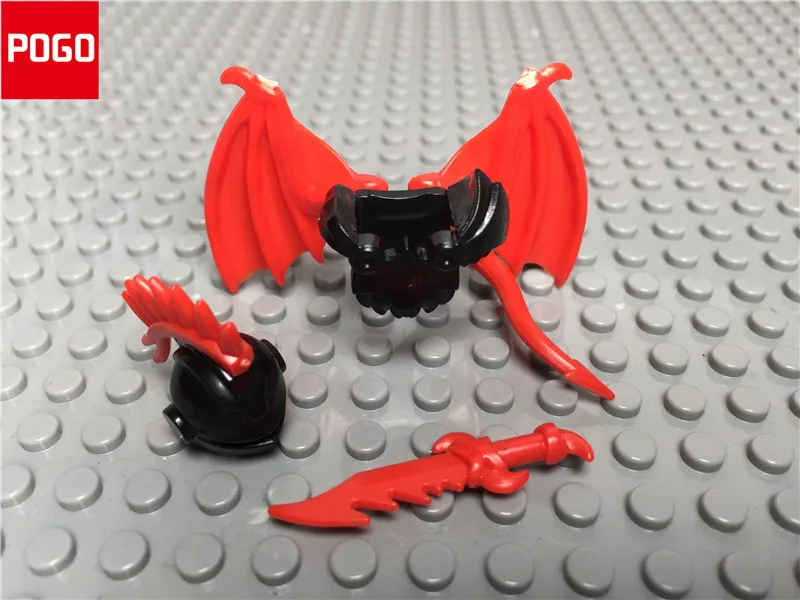 20 шт./лот DIY Hobbits Armor шлем крылья средневековый замок рыцаря дракона строительные