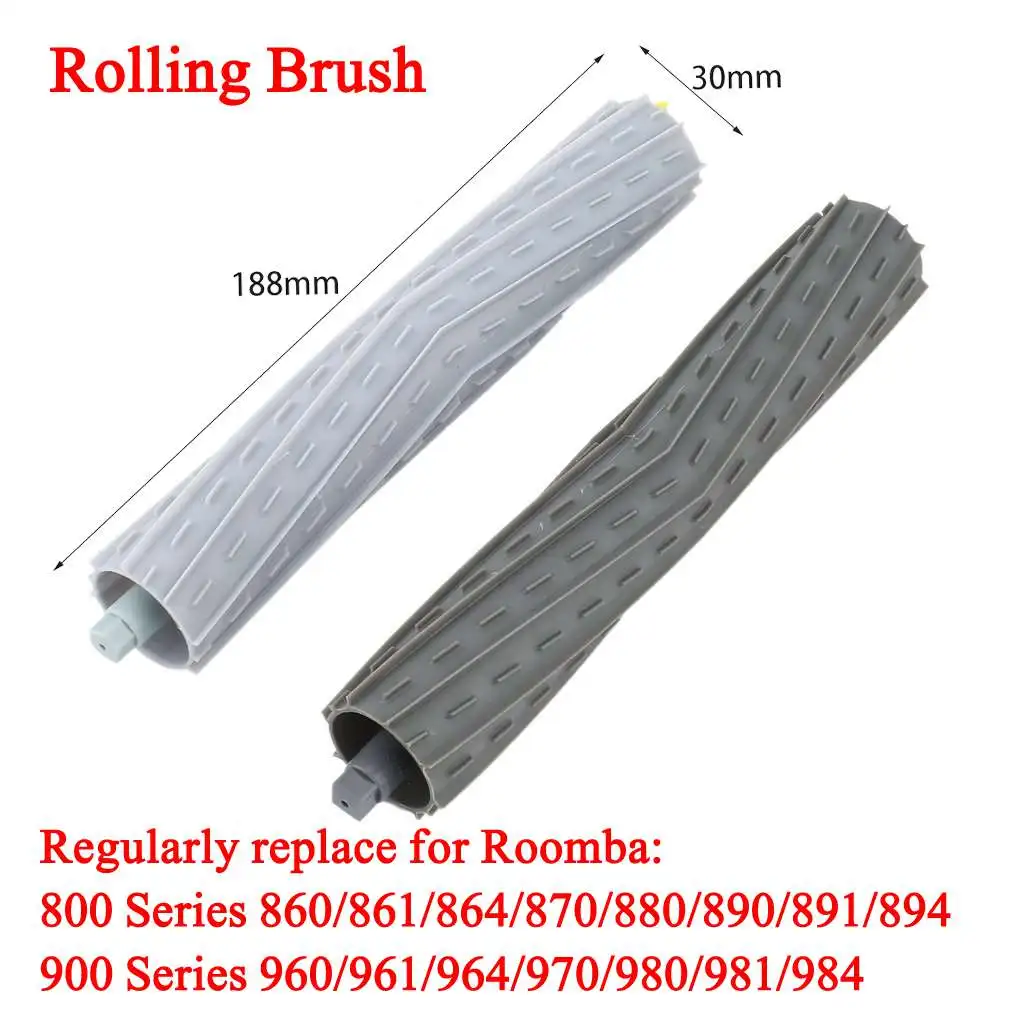 2pcs Rolling Brush Подметальный робот-пылесос, Универсальный фильтр для замены переднего колеса для Roomba серии 600-790, виды аксессуаров для уборки - Цвет: 2pcs Rolling Brush