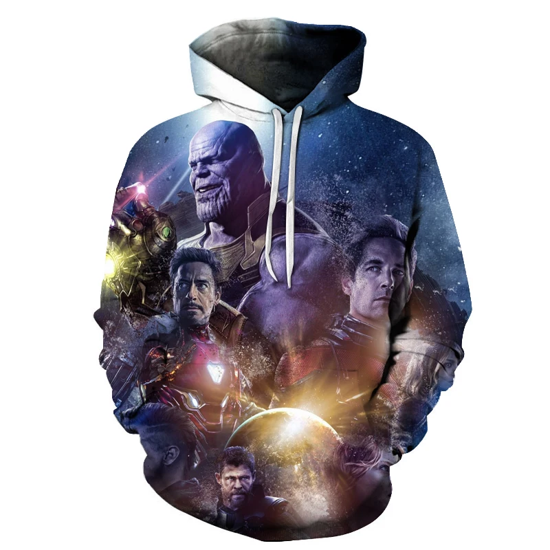 Лидер продаж толстовка с 3D принтом супергероя толстовки для мужчин и женщин