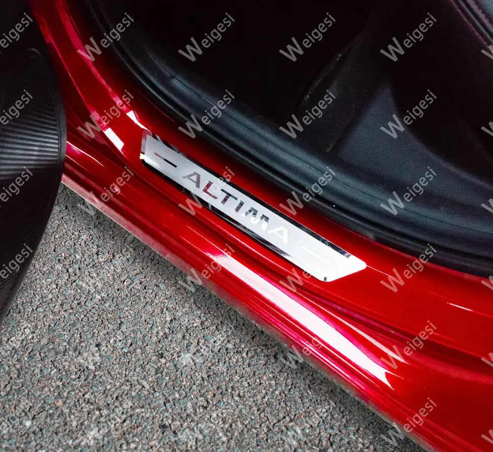 Накладки на пороги автомобиля из нержавеющей стали защитный чехол порог для NISSAN