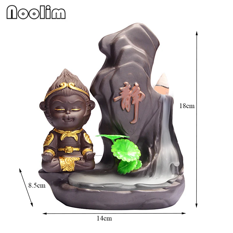 Творческий фиолетовый глиняный Король обезьян дым обратного потока ладан