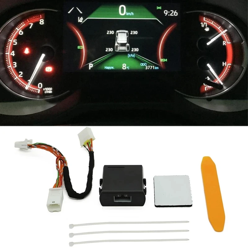 For 2019-2022 Toyota RAV4 XA50 Car TPMS TIRE Tyre Pressure Monitoring System Digital LCD Dash Board Display Auto Security Alarm