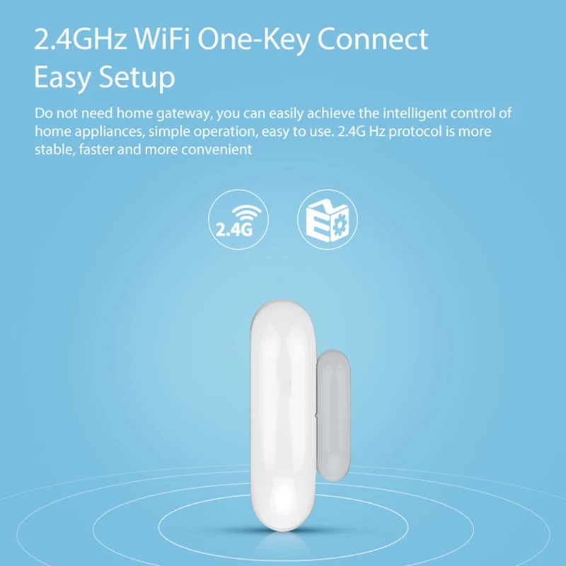 FrankEver умный дом Безопасность Wifi датчик для двери окон Tuya Smart Life приложение