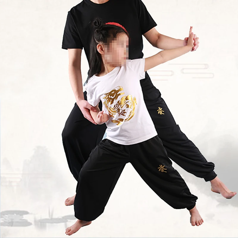 Customized Kung Fu Pants Nylon Wing Chun Tai Chi Clothing Martial Arts Yoga men Loose самурай Wushu Artes Marcia | Спорт и