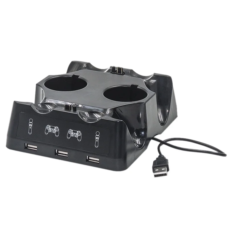 4 в 1 Зарядное устройство для Ps4/Ps Move/Ps Очки виртуальной реальности Vr ручка