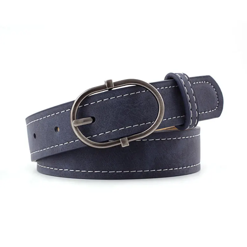 

Men's Classic Faux Leather Belt Metal Studded Pin Buckle Casual Business Work Jeans Trousers Belts High quality