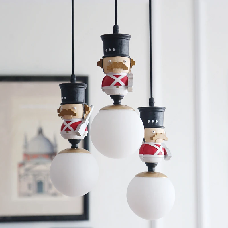 Папагу солдат марионетка скандинавский подвесной светильник для гостиной