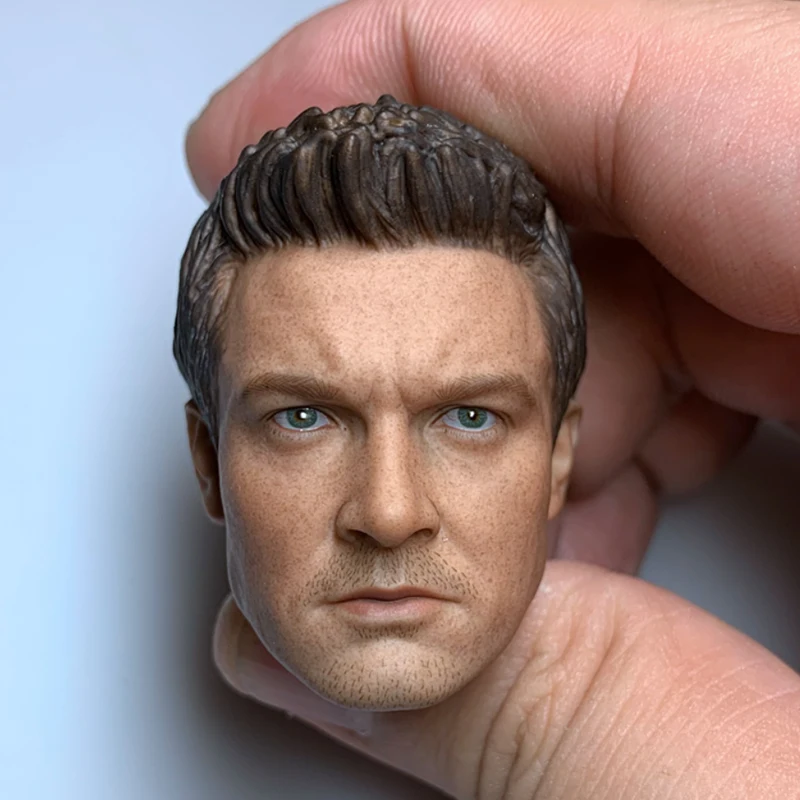 

In Stock 1/6 Male Figure Eagle Eye Head Sculpture Hawkeye Jeremy Renner for 12 inch Action figure For Collection
