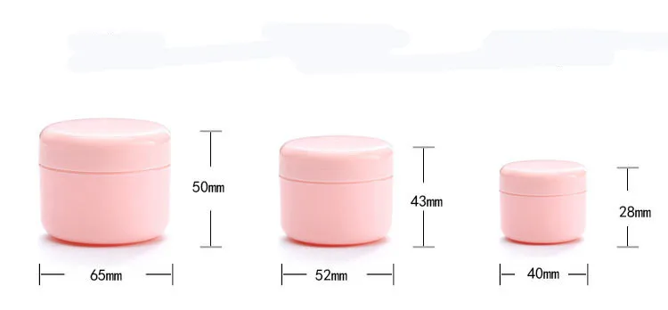 5 цветов многоразовый крем банка пластиковая Пустая палитра 20 г 50 100 Путешествия