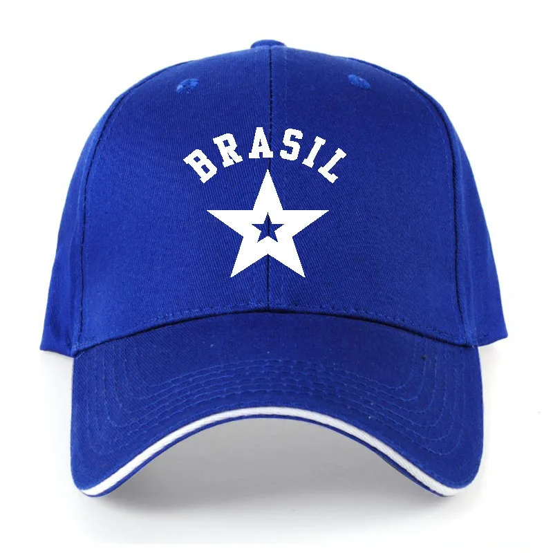 Бразилия Мужская молодежная шляпа с бесплатным именем и номером страны флаг