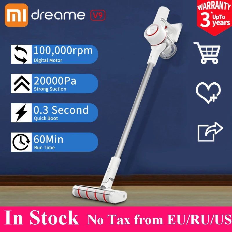 [24 часа] циклонный беспроводной ручной пылесос Xiaomi Dreame V9 V9P для дома и автомобиля