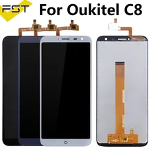 1280*640 для Oukitel C8 ЖК-дисплей+ сенсорный экран дигитайзер сборка запасные части+ Инструменты+ клейкая ЖК-стеклянная панель для C8