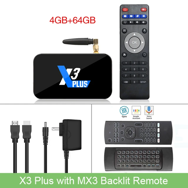 X3 Plus-MX3 Ugoos X3 PRO X3 cube Android 9,0 Смарт ТВ приставка Amlogic S905X3 2GB4GB DDR4 16G 32G 2,4+ 5G WiFi 1000M LAN BT5.0 4K HD медиаплеер - Цвет: X3 Plus-MX3