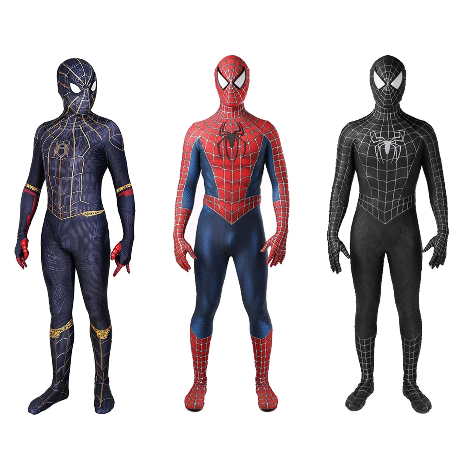 Высококачественное боди супергерой зентай паук костюм на Хэллоуин косплей