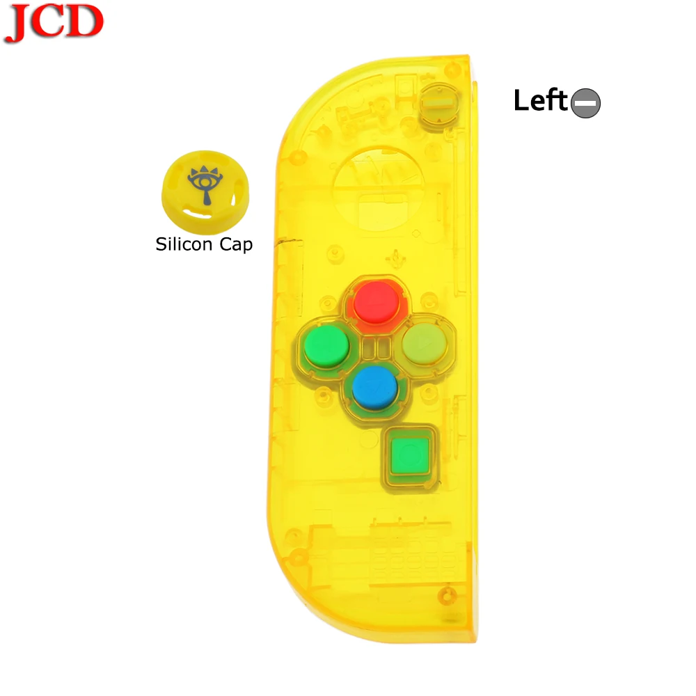 JCD прозрачный цвет DIY для Joy-Con корпус чехол для kingd контроллер NS оболочка игровая консоль для переключателя влево или вправо - Цвет: No5  Left