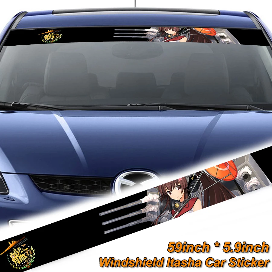 

Коллекция аниме Kantai, автомобильные наклейки Itasha, наклейка на переднее и заднее стекло, украшение для дрифта, ралли, модифицированные наклей...