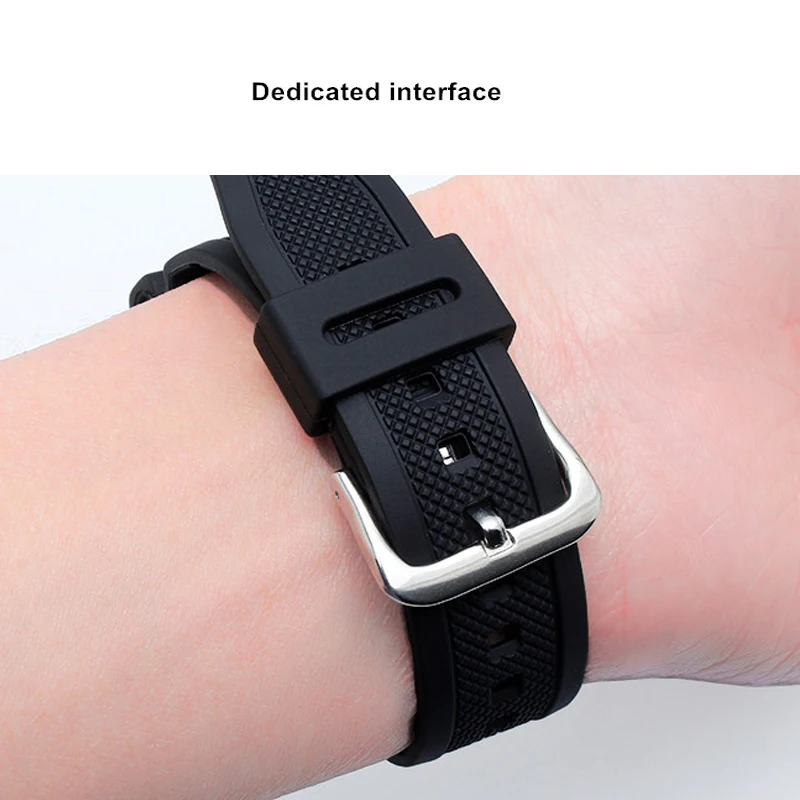 Watch Wrist Bracelet Rubber WristStrap Suitable For-Casio AE-1000w SGW-400H / SGW-300H Silicone Watchband Pin Buckle Strap