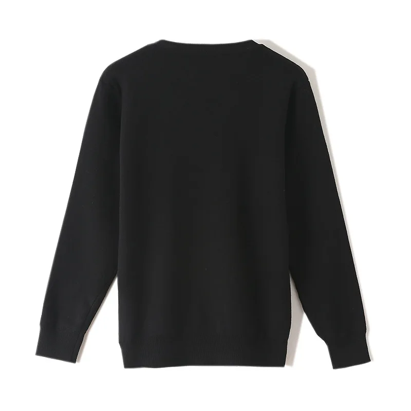 

2020 Luxury Brand Autumn Winter Black Sweaters Pullovers Knitted Women Christmas Runway Bee Diamond Jumper Ladies Clothes